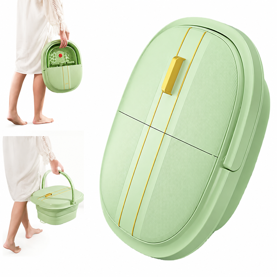 Premium Foot Spa Bath Massager Heat Roller Digital Control Foot Soak Spa Machine 12 Roller Shiatsu Massage Pedicure Stone Home Relaxation Foot Care Device