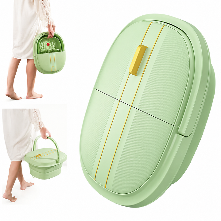 Premium Foot Spa Bath Massager Heat Roller Digital Control Foot Soak Spa Machine 12 Roller Shiatsu Massage Pedicure Stone Home Relaxation Foot Care Device