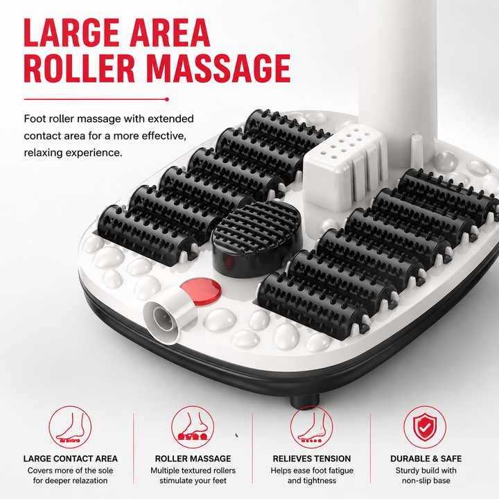 Premium Foot Spa Bath Massager Heat Roller Digital Control Foot Soak Spa Machine 12 Roller Shiatsu Massage Pedicure Stone Home Relaxation Foot Care Device