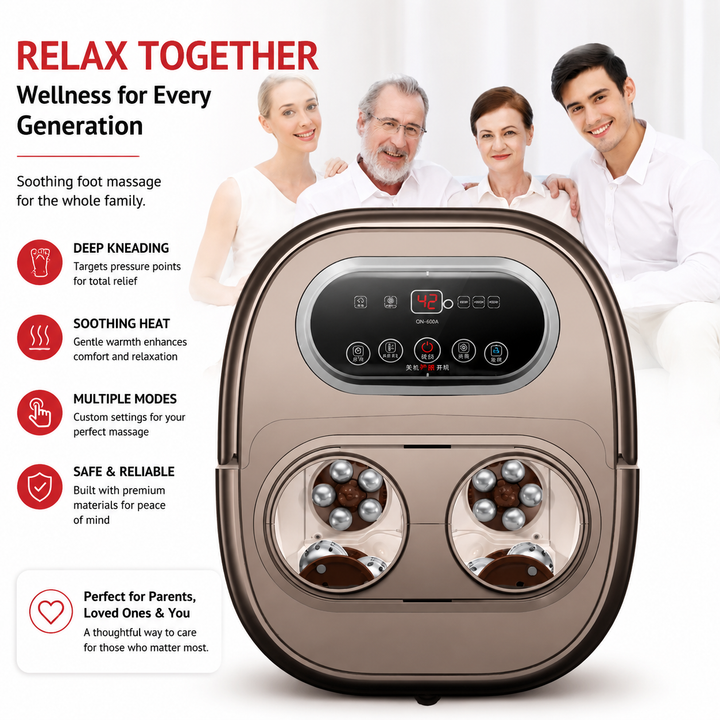 Premium Foot Spa Bath Massager with Heat 12 Rollers Digital Control Adjustable Temperature Timer Pedicure Stone Home Foot Soak Massage Device Relaxation Therapy