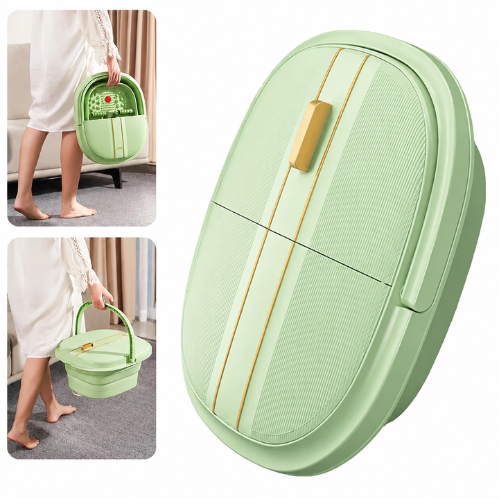 Premium Foot Spa Bath Massager with Heat 12 Rollers Digital Control Adjustable Temperature Timer Pedicure Stone Home Foot Soak Massage Device Relaxation Therapy