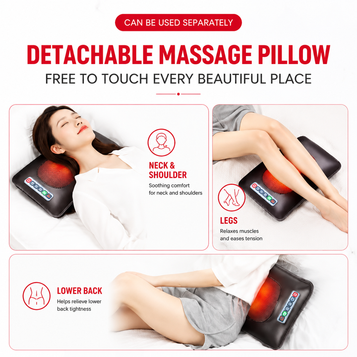 Premium Full Body Electric Massage Mattress Heating Vibration Body Relaxation Mat Neck Back Foot Pain Relief Massage Pad Home Use Comfort