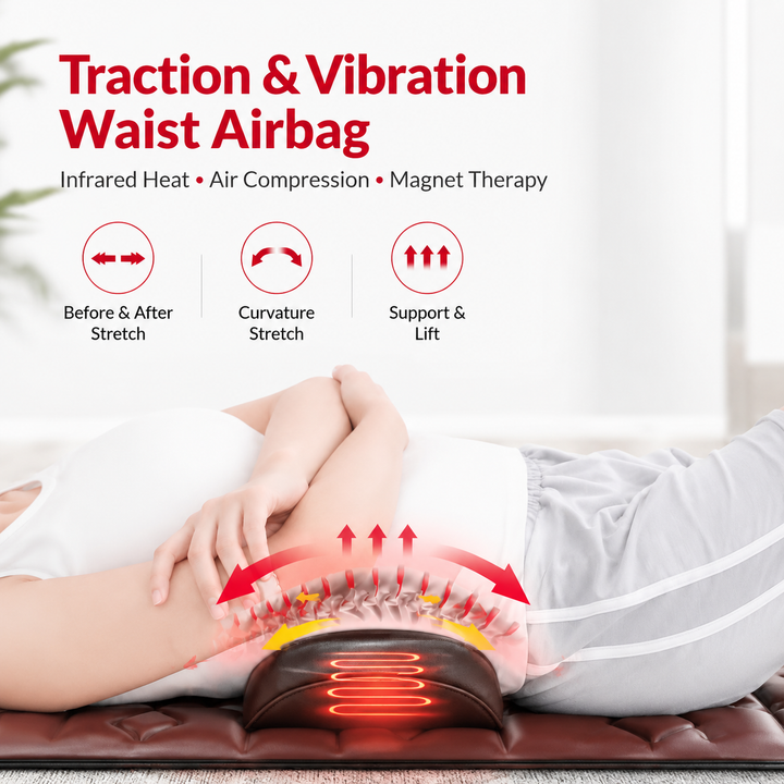 Premium Full Body Electric Massage Mattress Heating Vibration Body Relaxation Mat Neck Back Foot Pain Relief Massage Pad Home Use Comfort