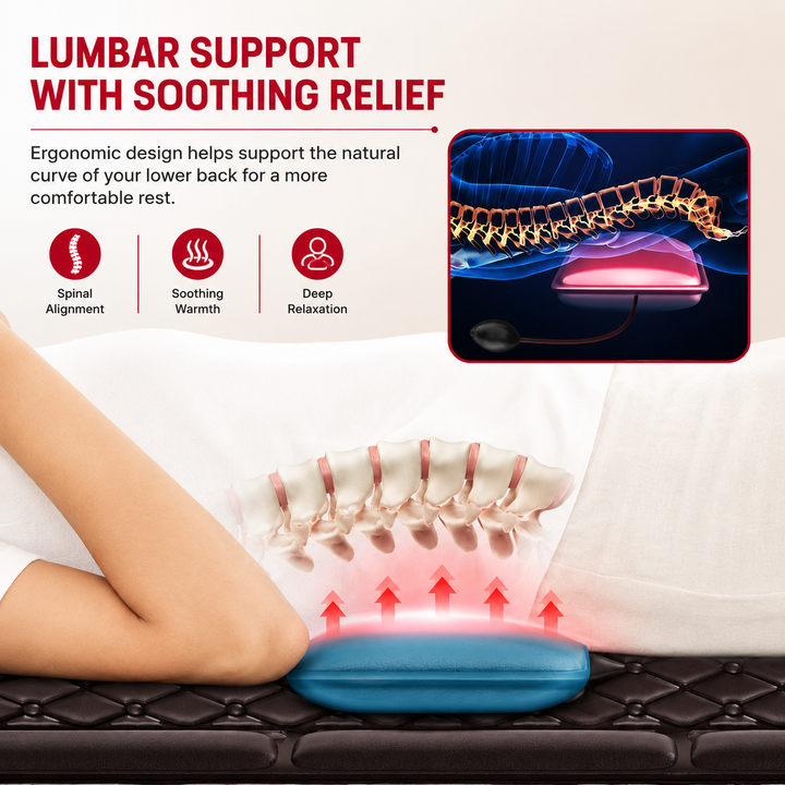 Premium Full Body Massage Mattress Electric Heating Vibration Pad 96 Nodes Graphene Heat Remote Control for Home Office Bed Sofa Daily Use Comfort