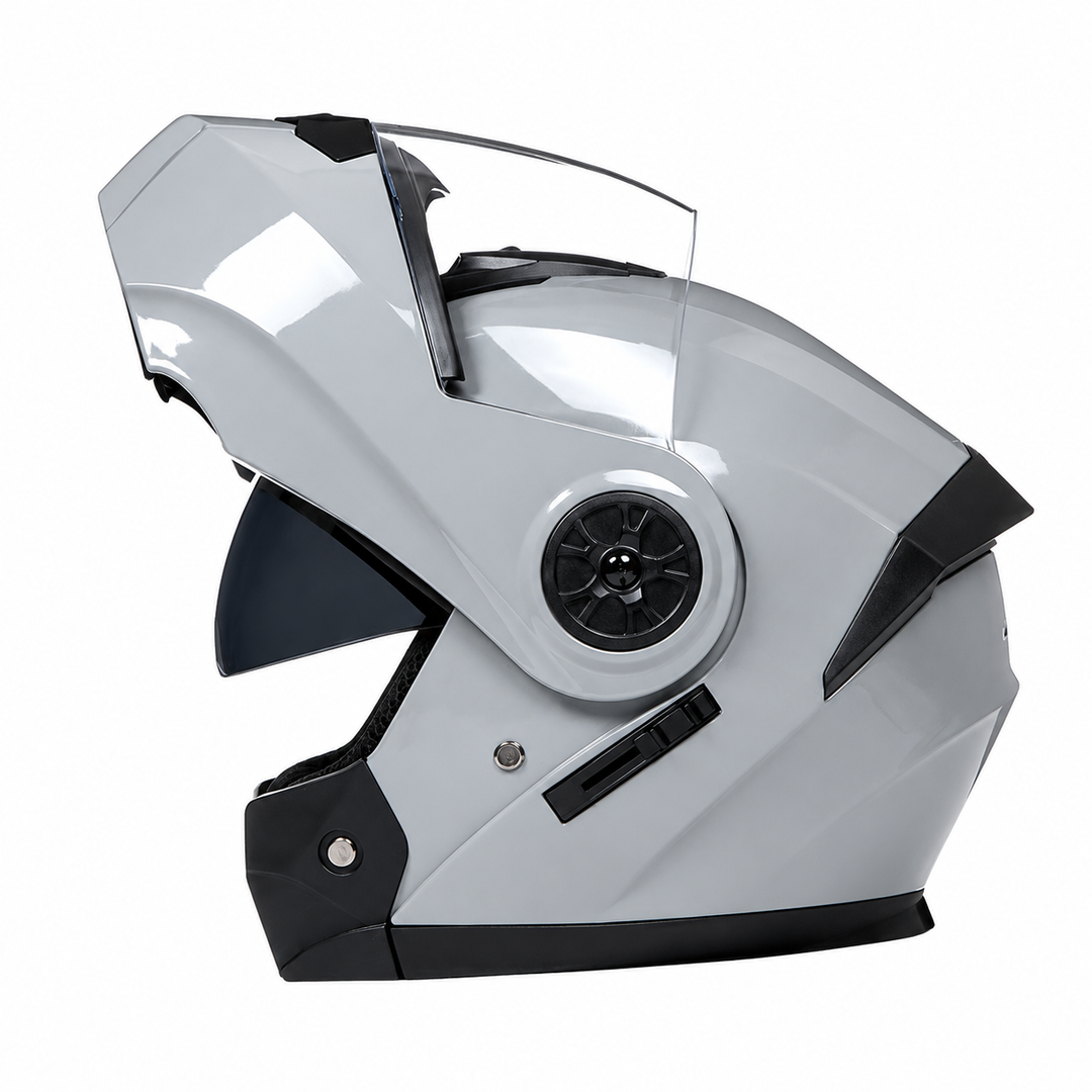 Premium Full Face Motorcycle Helmet Double Lens Inner Sun Visor Lightweight ABS Shell Removable Nose Guard Quick Release Buckle M L XL Sizes