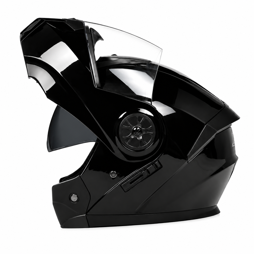 Premium Full Face Motorcycle Helmet Double Lens Inner Sun Visor Lightweight ABS Shell Removable Nose Guard Quick Release Buckle M L XL Sizes