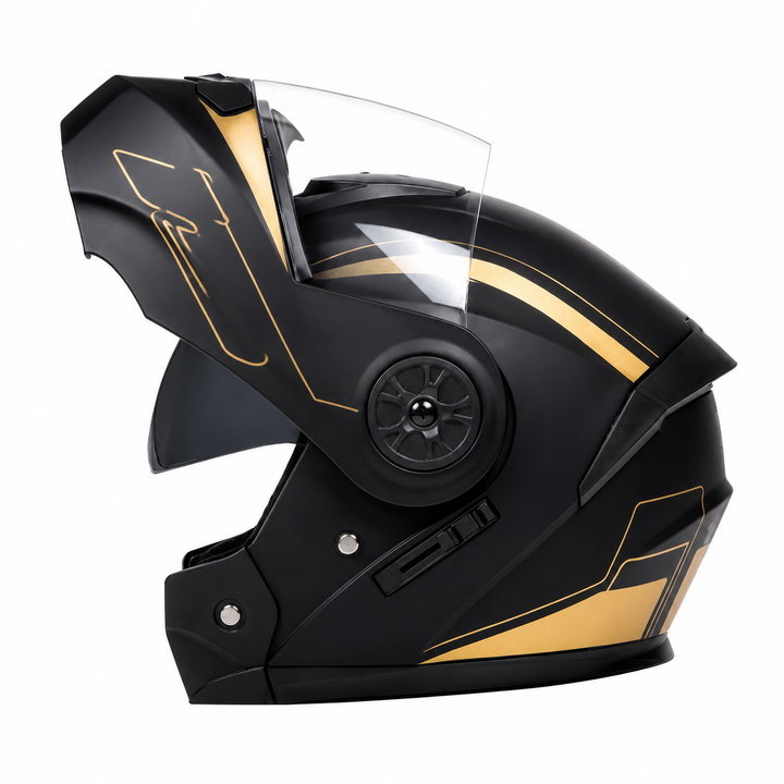 Premium Full Face Motorcycle Helmet Double Lens Inner Sun Visor Lightweight ABS Shell Removable Nose Guard Quick Release Buckle M L XL Sizes