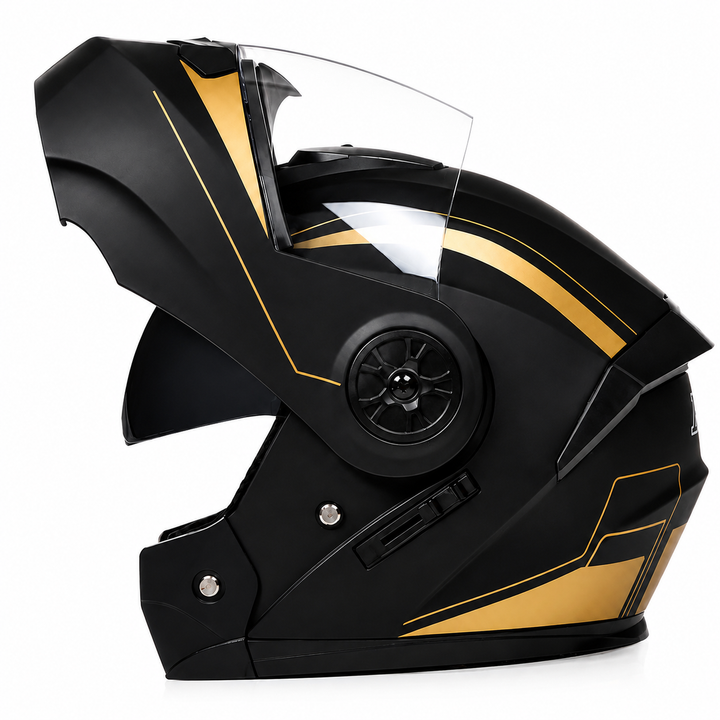 Premium Full Face Motorcycle Helmet Double Lens Inner Sun Visor Lightweight ABS Shell Removable Nose Guard Quick Release Buckle M L XL Sizes