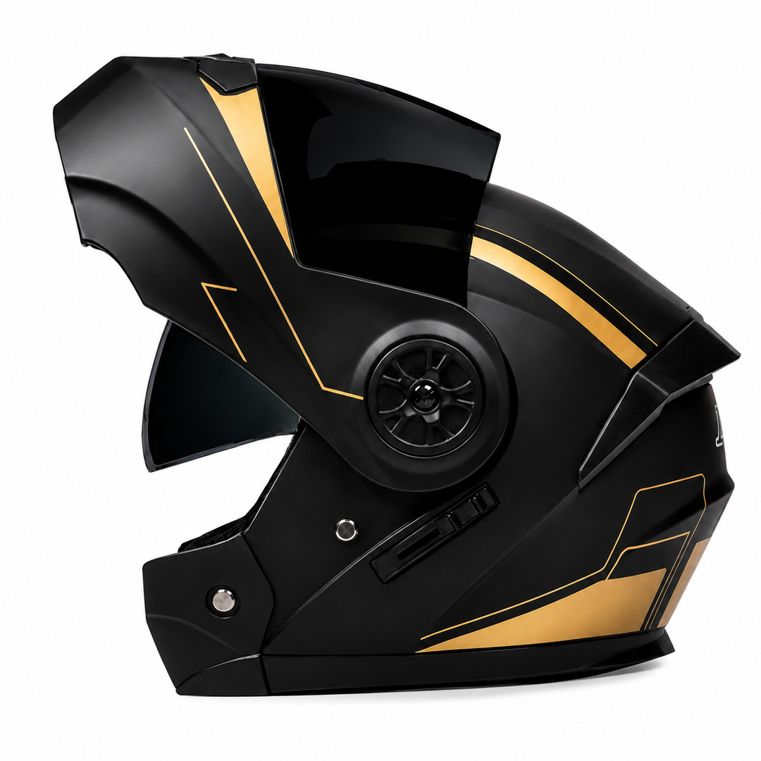 Premium Full Face Motorcycle Helmet Double Lens Inner Sun Visor Lightweight ABS Shell Removable Nose Guard Quick Release Buckle M L XL Sizes