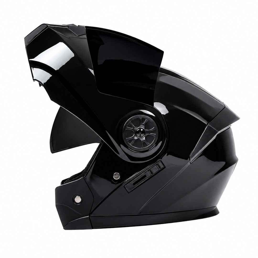 Premium Full Face Motorcycle Helmet Double Lens Inner Sun Visor Lightweight ABS Shell Removable Nose Guard Quick Release Buckle M L XL Sizes