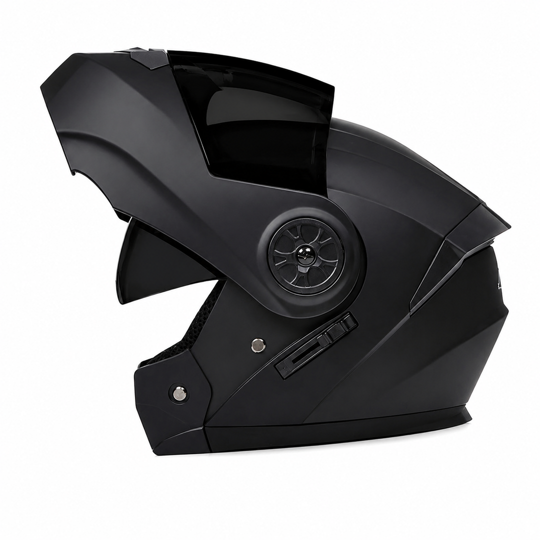Premium Full Face Motorcycle Helmet Double Lens Inner Sun Visor Lightweight ABS Shell Removable Nose Guard Quick Release Buckle M L XL Sizes