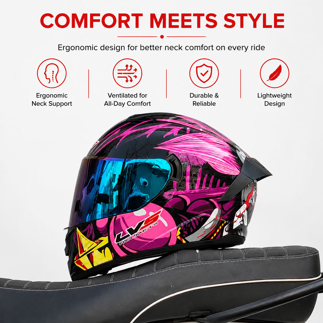 Premium Full Face Motorcycle Helmet Retro Tokyo Style Fiberglass Shell Clear Visor Racing Helmet Lightweight Comfortable Unisex Riding Gear
