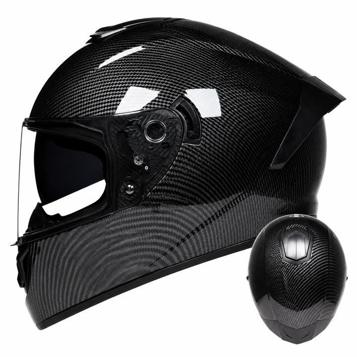 Premium Full Face Motorcycle Helmet Retro Tokyo Style Fiberglass Shell Clear Visor Racing Helmet Lightweight Comfortable Unisex Riding Gear