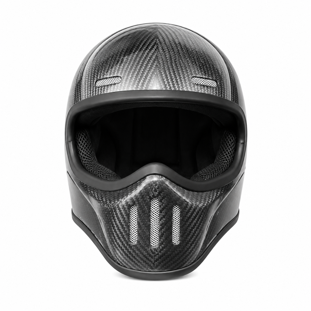 Premium Full Face Motorcycle Helmet Retro Tokyo TT Fiberglass Racing Helmet Clear Visor Lightweight Safety Casco Moto Unisex Riding Helmet Gear
