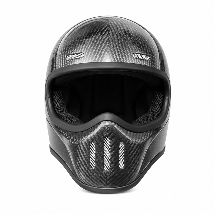 Premium Full Face Motorcycle Helmet Retro Tokyo TT Fiberglass Racing Helmet Clear Visor Lightweight Safety Casco Moto Unisex Riding Helmet Gear