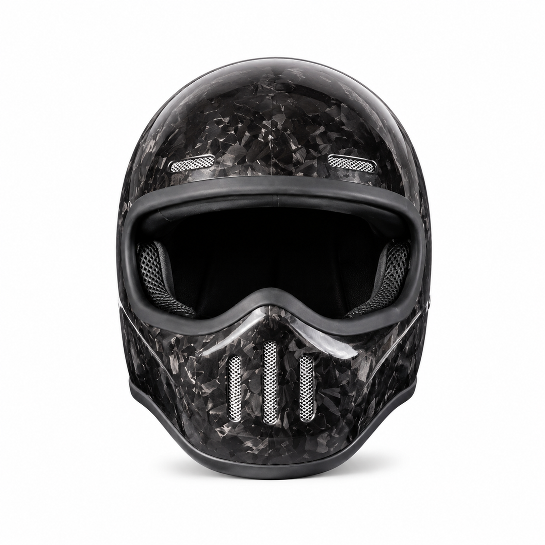 Premium Full Face Motorcycle Helmet Retro Tokyo TT Fiberglass Racing Helmet Clear Visor Lightweight Safety Casco Moto Unisex Riding Helmet Gear
