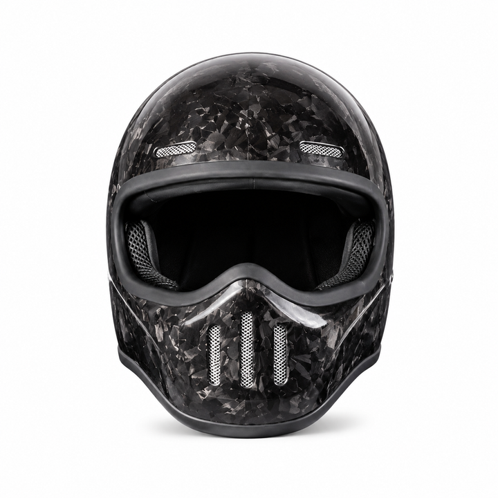 Premium Full Face Motorcycle Helmet Retro Tokyo TT Fiberglass Racing Helmet Clear Visor Lightweight Safety Casco Moto Unisex Riding Helmet Gear