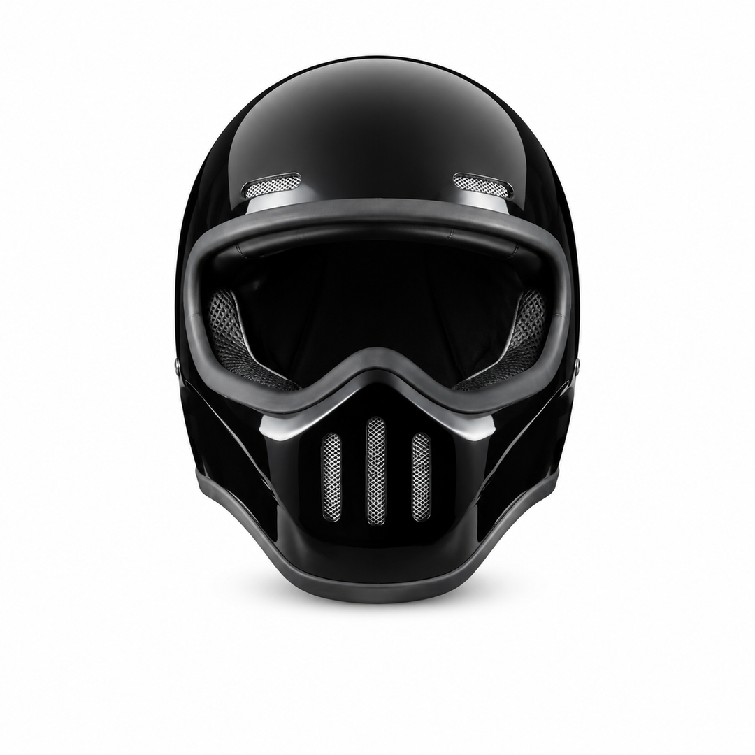 Premium Full Face Motorcycle Helmet Retro Tokyo TT Fiberglass Racing Helmet Clear Visor Lightweight Safety Casco Moto Unisex Riding Helmet Gear