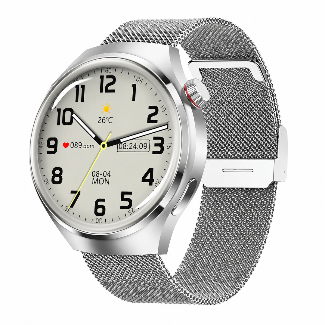 Premium GPS Smart Watch 1.53" AMOLED 360° Display Bluetooth Calling NFC IP68 Waterproof Fitness Tracker Heart Rate Sleep Monitor Multi Sport Modes GloryFit App