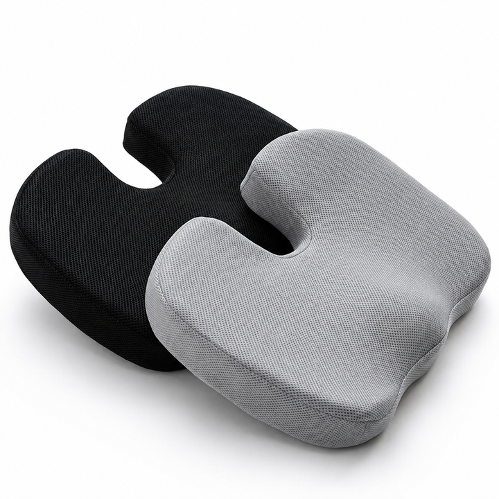 Premium Gel Memory Foam Seat Cushion Ergonomic Chair Pad Non Slip Support Cushion Breathable Washable Office Car Home Long Sitting Comfort Seat Pad