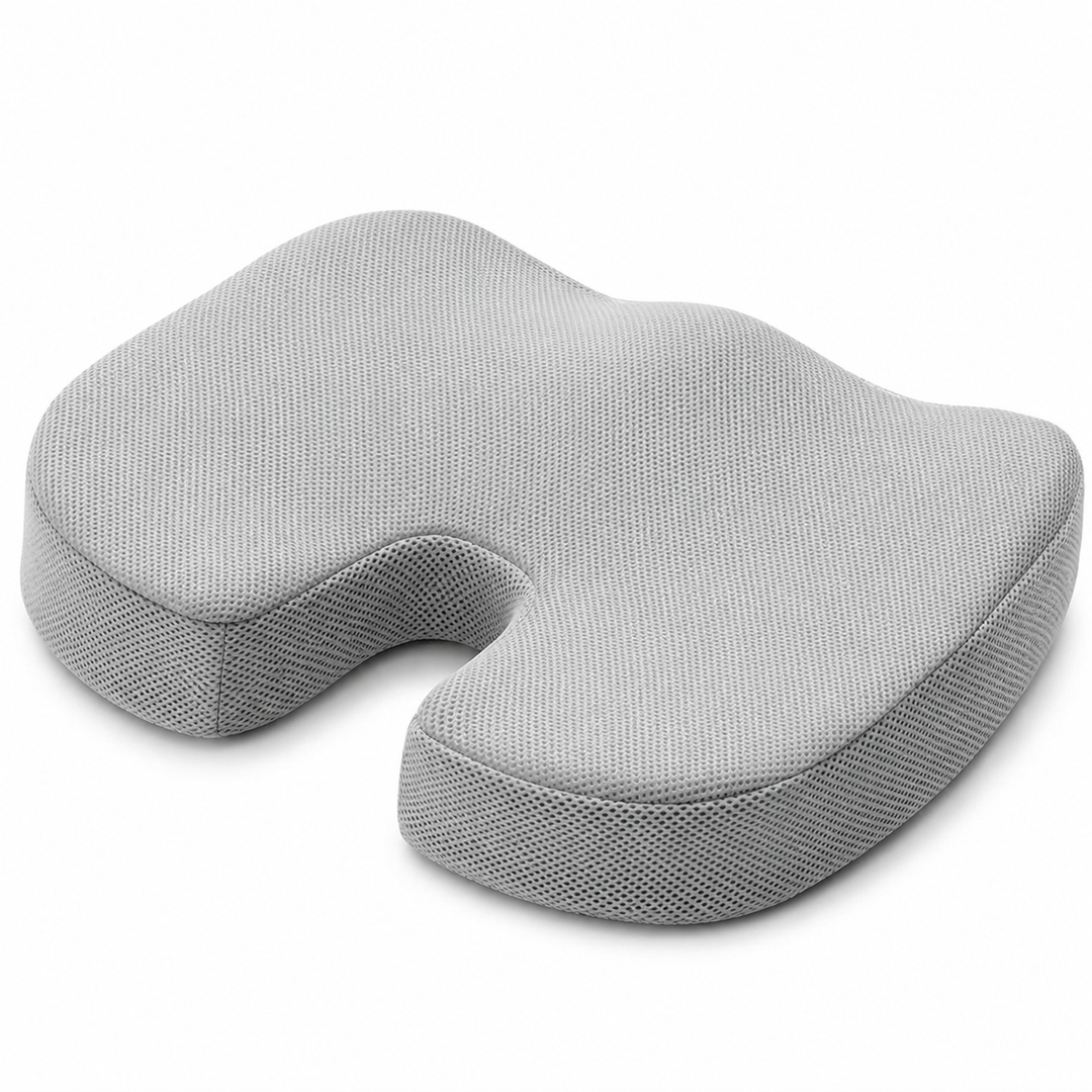 Premium Gel Memory Foam Seat Cushion Ergonomic Chair Pad Non Slip Support Cushion Breathable Washable Office Car Home Long Sitting Comfort Seat Pad