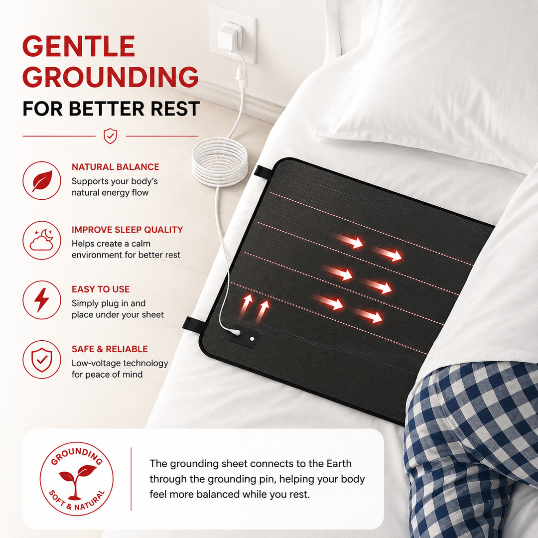 Premium Grounding Mattress Pad Earthing Bed Sheet Conductive Cotton Surface Mattress Cover Queen King Static Reduction Sleep Comfort Bedding