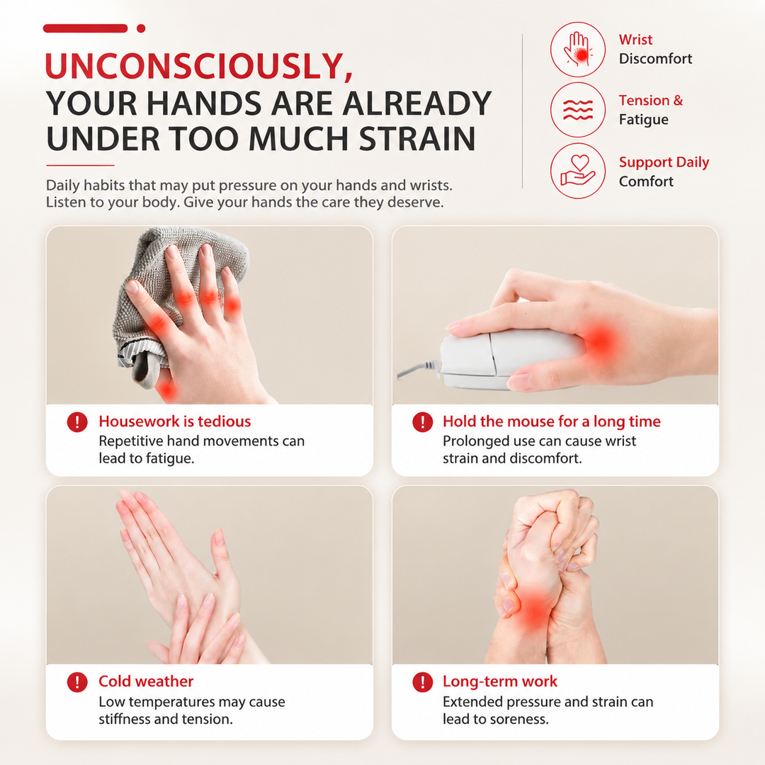 Premium Hand Massager with Heat Cordless Air Compression Hand Massager for Fingers Palm Wrist Pain Relief Portable USB Rechargeable Therapy Device