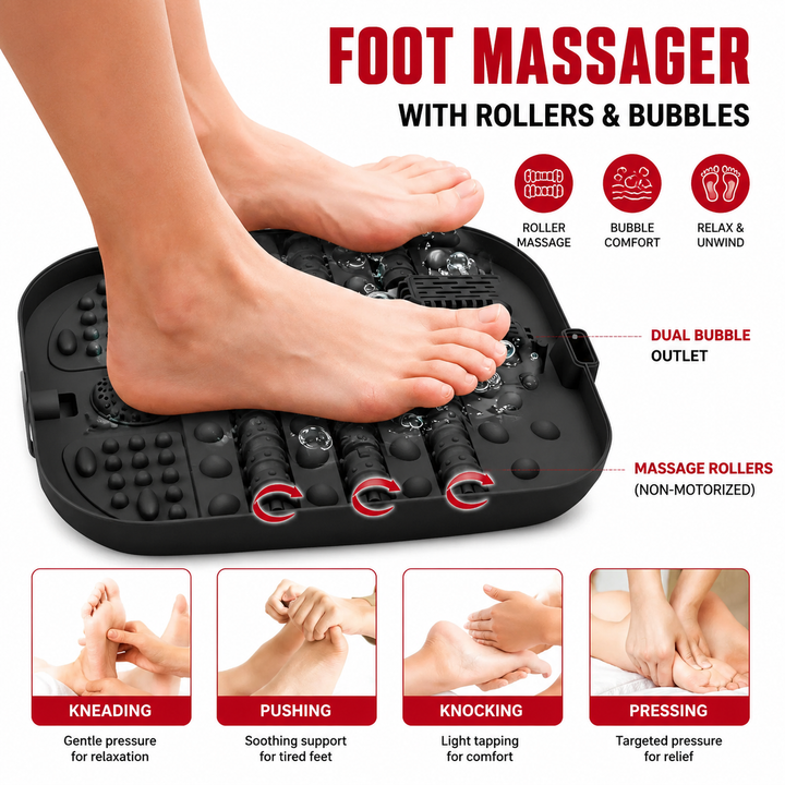Premium Heated Foot Spa Bath Massager Bubble Foot Soaker Temperature Control Foot Bath Massage Tub Relaxation Pedicure Home Foot Care Machine Collapsible