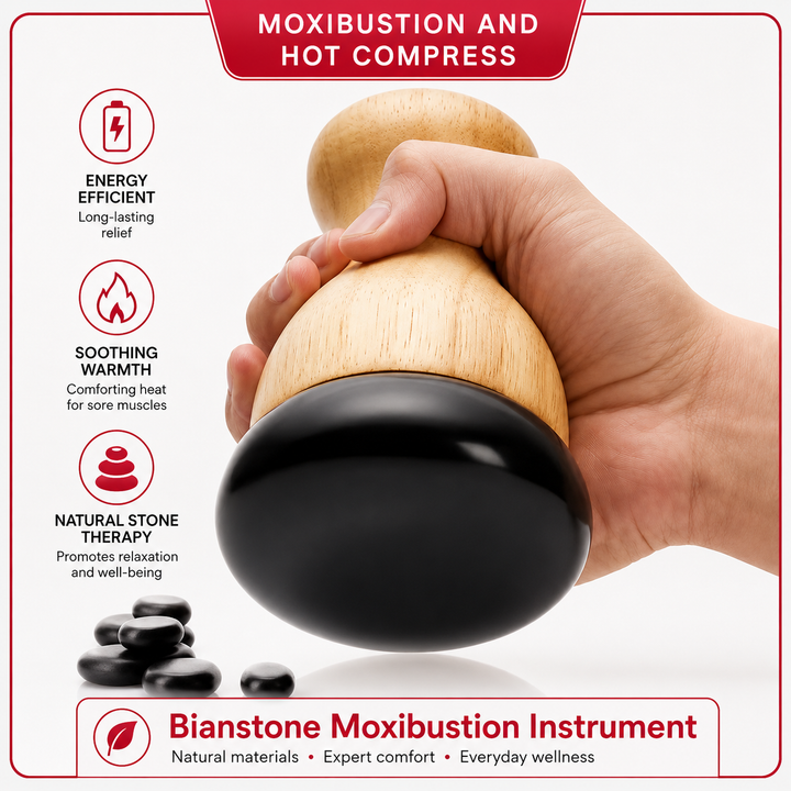 Premium Heated Gua Sha Massager Bian Stone Electric Massage Tool Adjustable Heat 45 to 75C Portable Body Massager for Back Waist Home Spa Daily Use