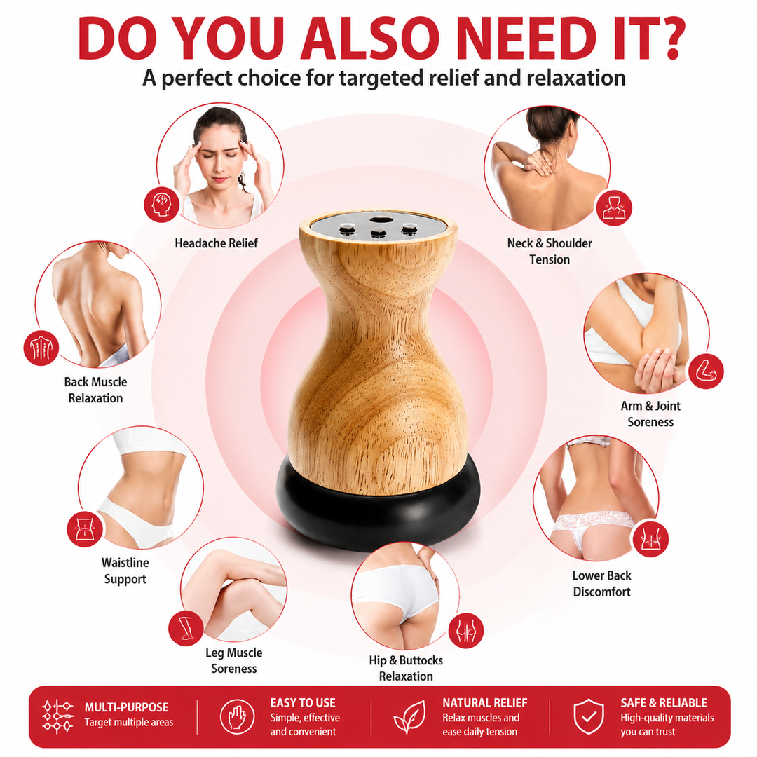 Premium Heated Gua Sha Massager Bian Stone Electric Massage Tool Adjustable Heat 45 to 75C Portable Body Massager for Back Waist Home Spa Daily Use