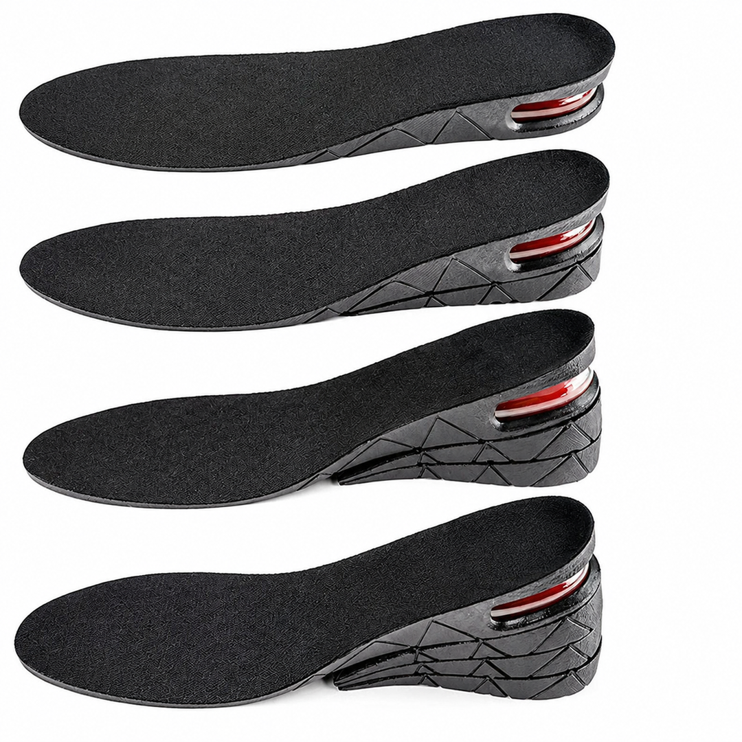 Premium Height Increase Insoles Adjustable 3 to 9cm Elevator Inserts Air Cushion EVA Shoe Lifts Unisex Comfort Fit Shoe Height Booster Insoles