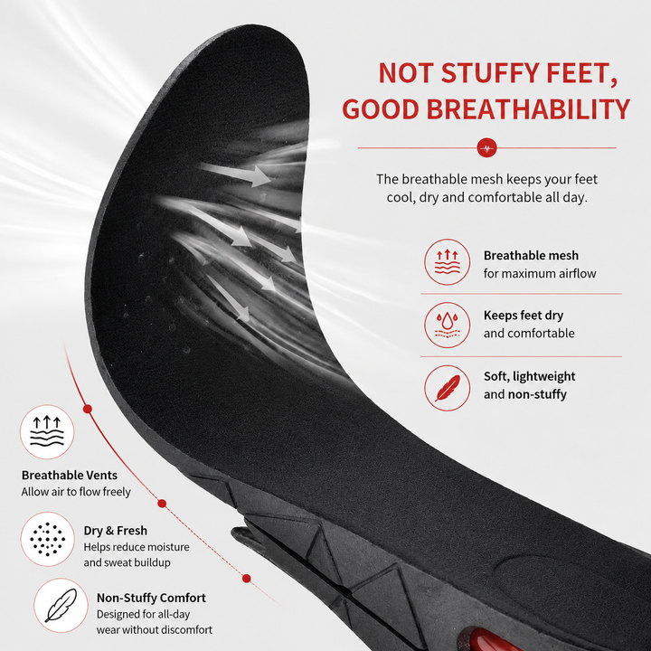 Premium Height Increase Insoles Adjustable Air Cushion Elevator Shoe Inserts 3–9cm Lift Shock Absorbent EVA Comfort Insoles Men Women EU 225–270