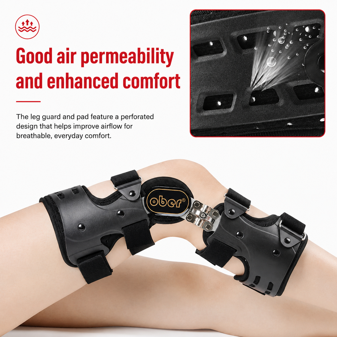 Premium Hinged Knee Brace ACL MCL PCL Ligament Support Orthopedic Knee Orthosis ROM Stabilizer Sports Recovery Compression Support for Men Women