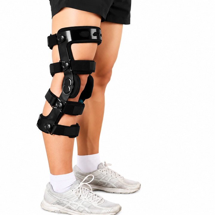 Premium Hinged Knee Brace ACL MCL PCL Ligament Support Orthopedic Knee Orthosis ROM Stabilizer Sports Recovery Compression Support for Men Women