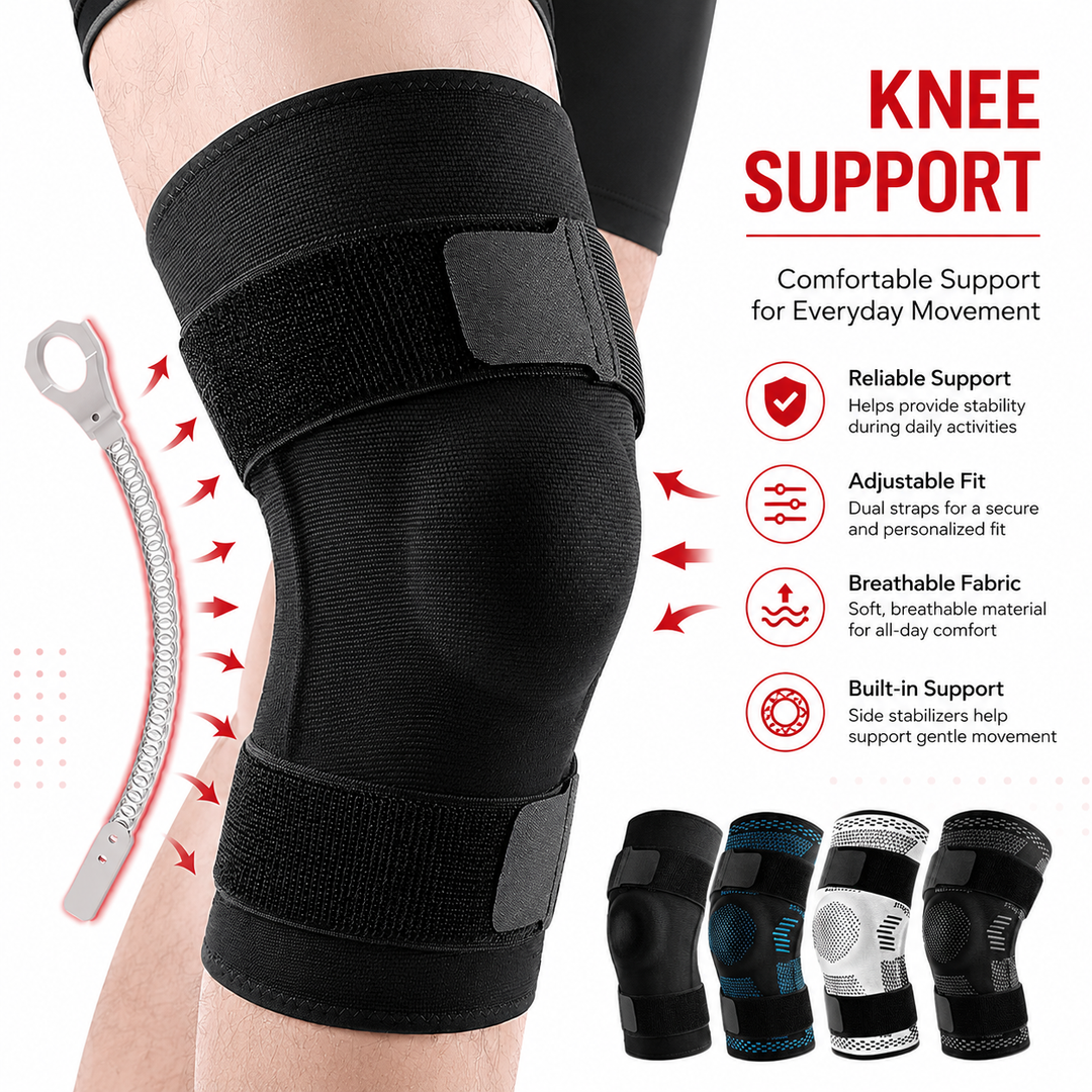 Premium Hinged Knee Brace Copper Stabilizers Adjustable Open Patella Knee Support Brace for Stability ACL Meniscus Arthritis Support 6 Sizes