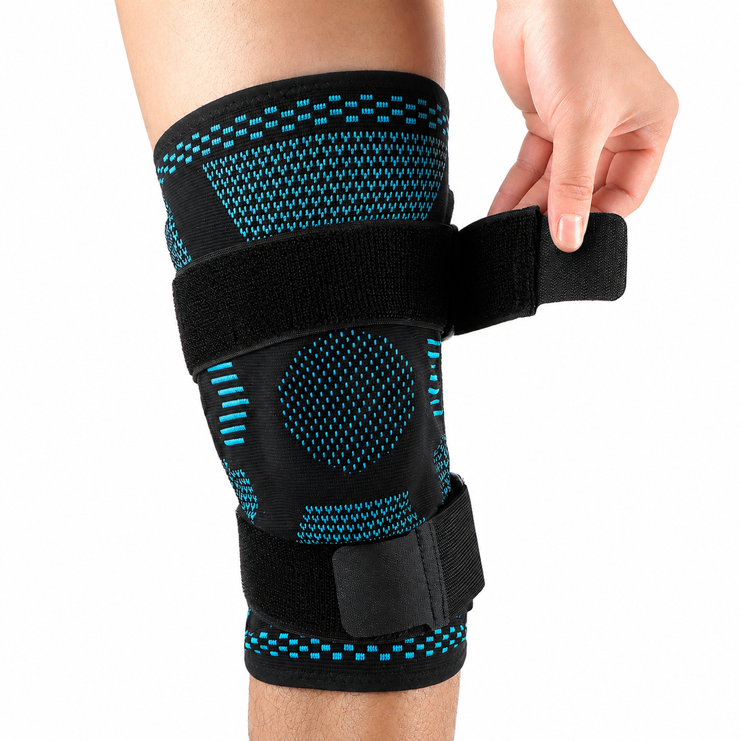 Premium Hinged Knee Brace Copper Stabilizers Adjustable Open Patella Knee Support Brace for Stability ACL Meniscus Arthritis Support 6 Sizes
