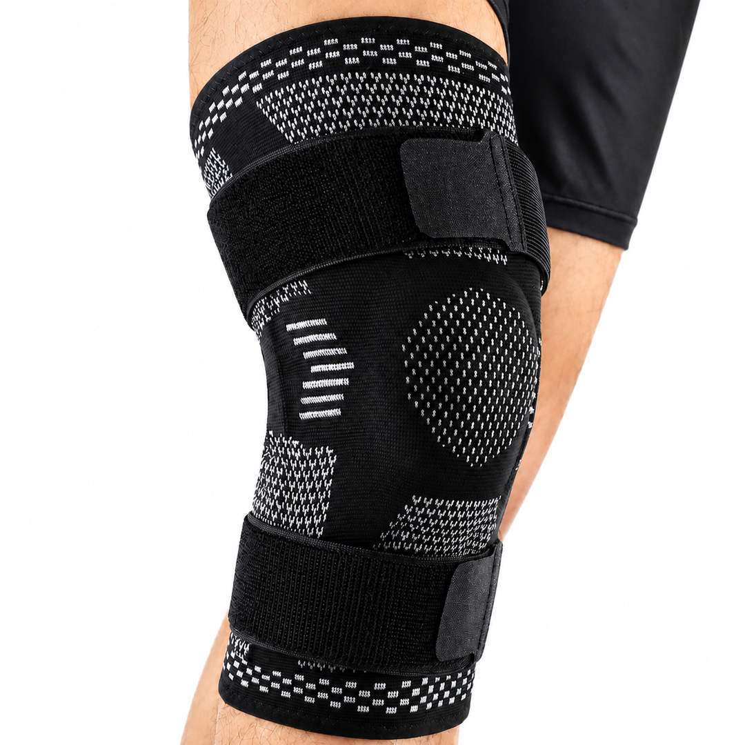 Premium Hinged Knee Brace Copper Stabilizers Adjustable Open Patella Knee Support Brace for Stability ACL Meniscus Arthritis Support 6 Sizes