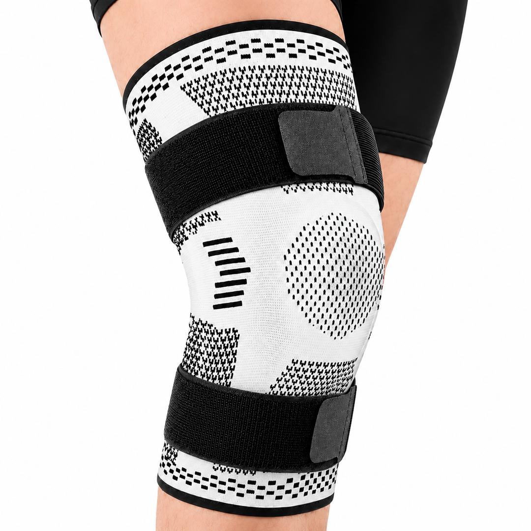 Premium Hinged Knee Brace Copper Stabilizers Adjustable Open Patella Knee Support Brace for Stability ACL Meniscus Arthritis Support 6 Sizes