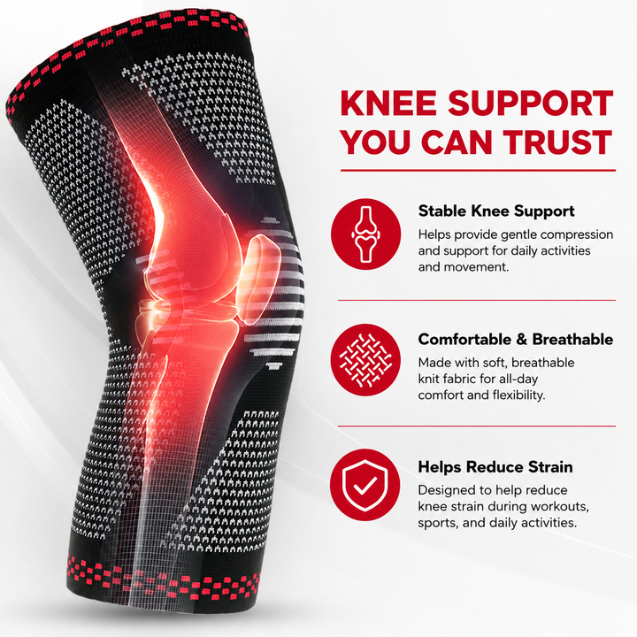 Premium Hinged Knee Brace Copper Stabilizers Adjustable Open Patella Knee Support Brace for Stability ACL Meniscus Arthritis Support 6 Sizes