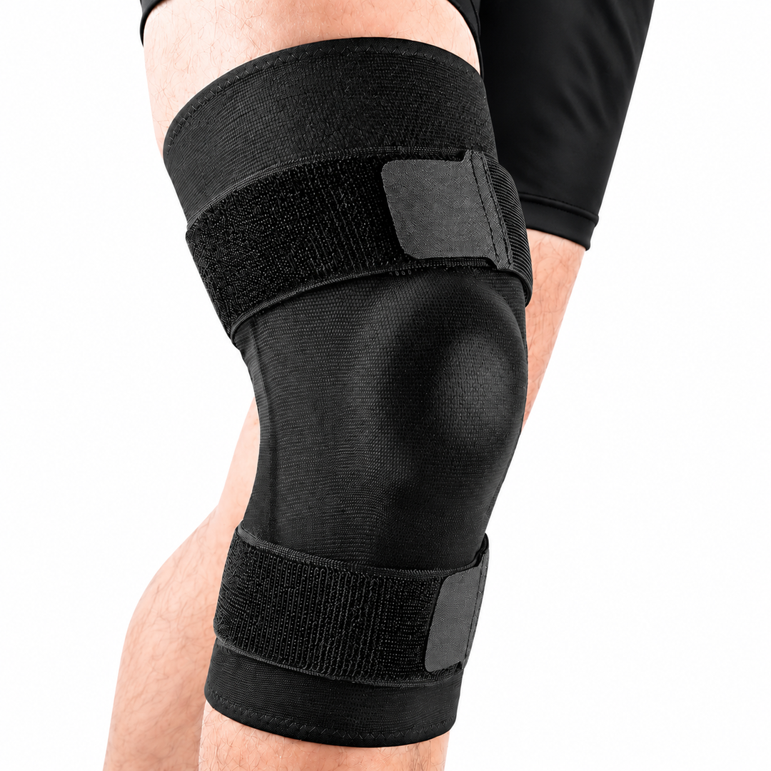 Premium Hinged Knee Brace Copper Stabilizers Adjustable Open Patella Knee Support Brace for Stability ACL Meniscus Arthritis Support 6 Sizes