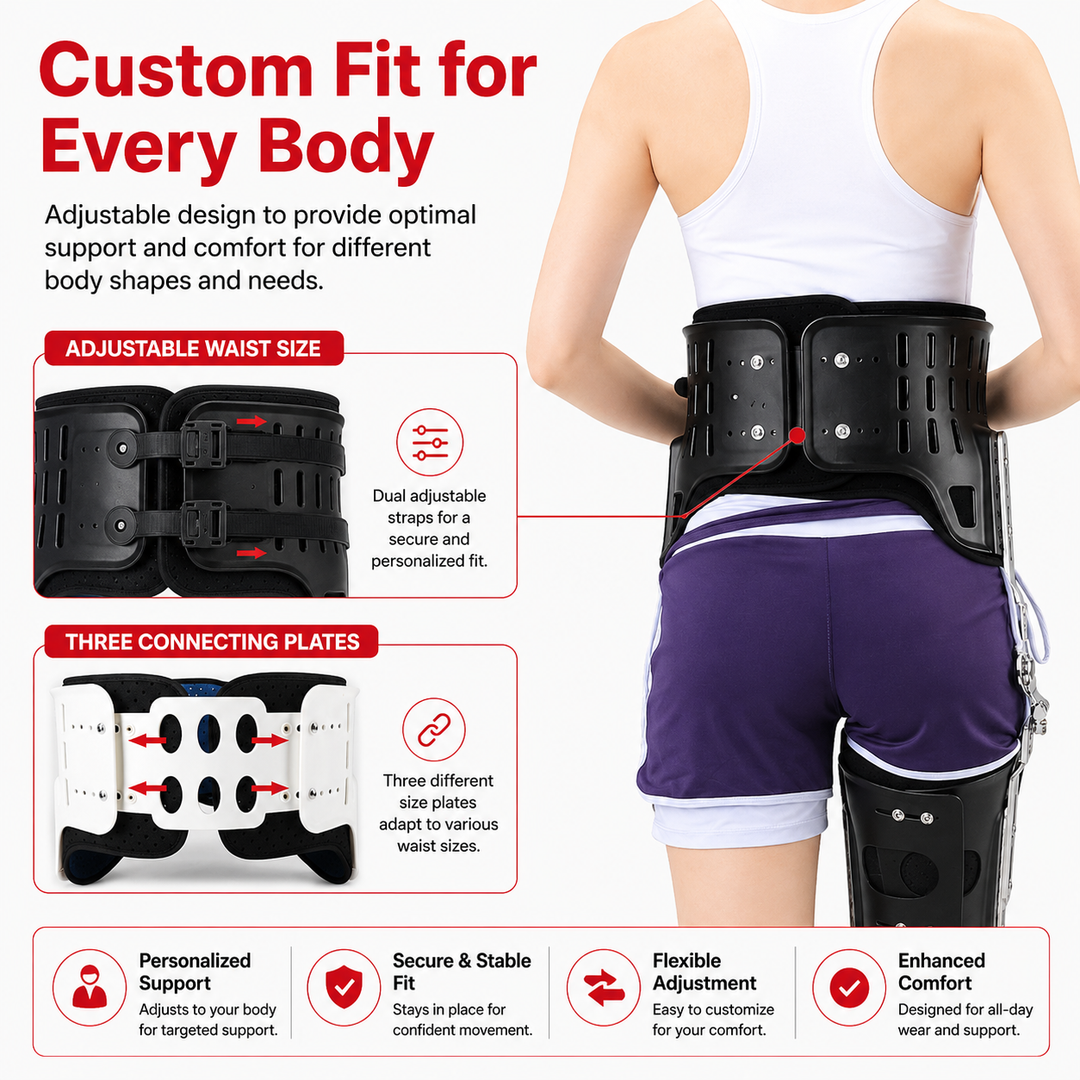 Premium Hip Abduction Orthosis Brace Adjustable Hip Stabilizer Sciatica Pain Relief Post Surgery Hip Support Groin Thigh Injury Recovery Brace