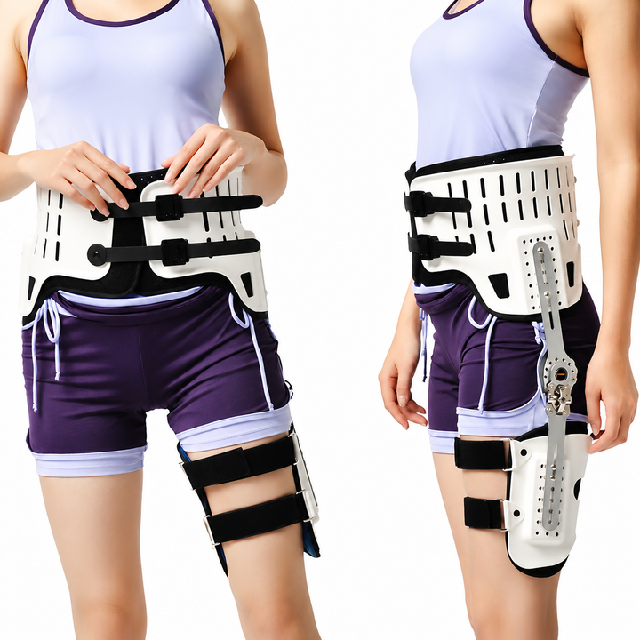 Premium Hip Abduction Orthosis Brace Adjustable Hip Stabilizer Sciatica Pain Relief Post Surgery Hip Support Groin Thigh Injury Recovery Brace