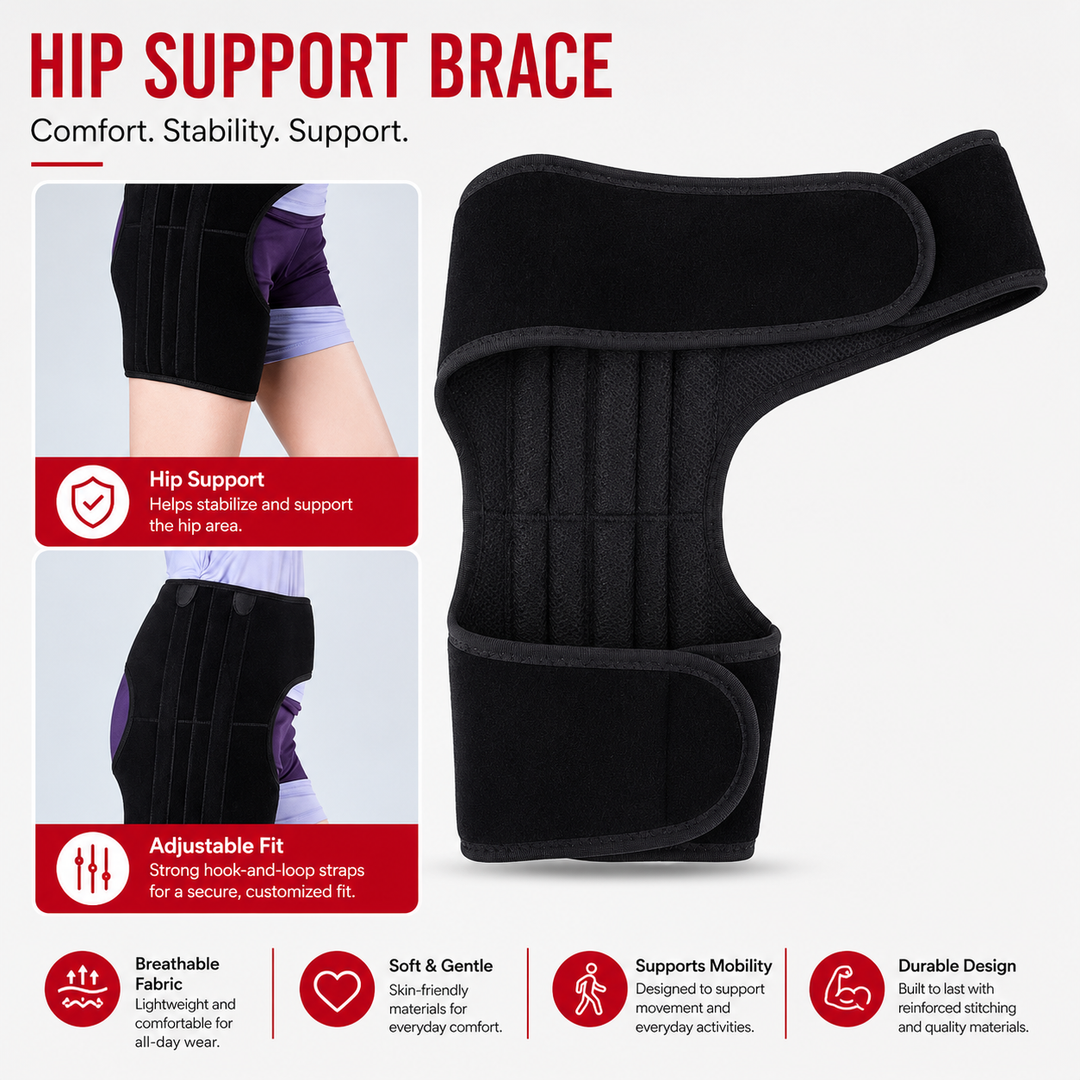 Premium Hip Abduction Orthosis Brace Adjustable Hip Stabilizer Sciatica Pain Relief Post Surgery Hip Support Groin Thigh Injury Recovery Brace