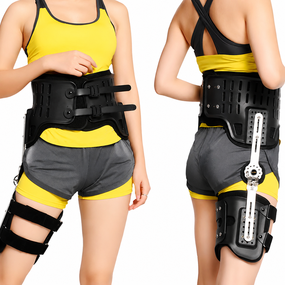 Premium Hip Abduction Orthosis Brace Adjustable Hip Stabilizer Sciatica Pain Relief Post Surgery Hip Support Groin Thigh Injury Recovery Brace
