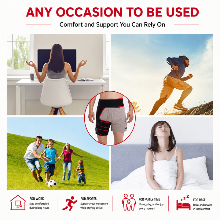 Premium Hip Stabiliser Support Brace Adjustable Hip Abduction Orthosis Sciatic Nerve Pain Relief Hip Support Post Surgery Recovery Left Right