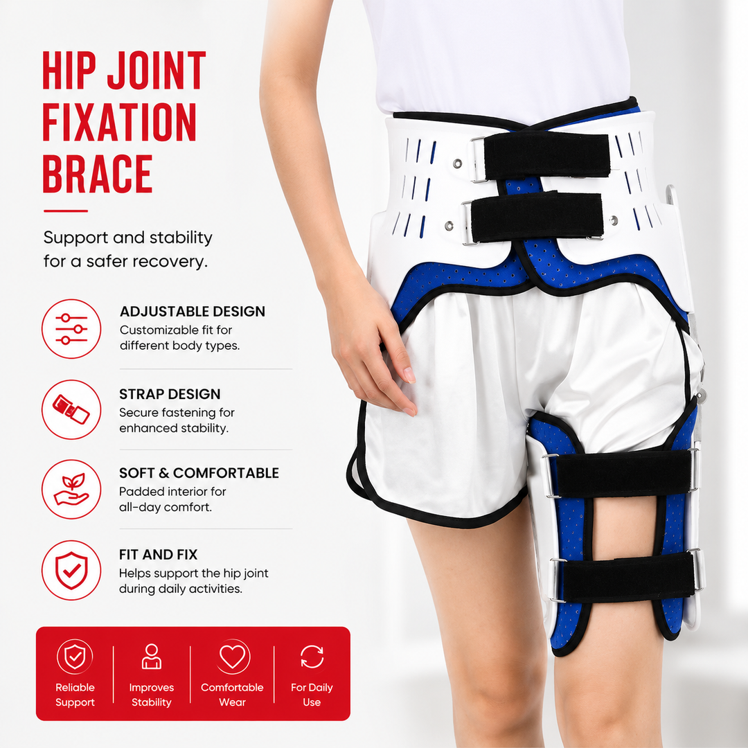 Premium Hip Stabiliser Support Brace Adjustable Hip Abduction Orthosis Sciatic Nerve Pain Relief Hip Support Post Surgery Recovery Left Right