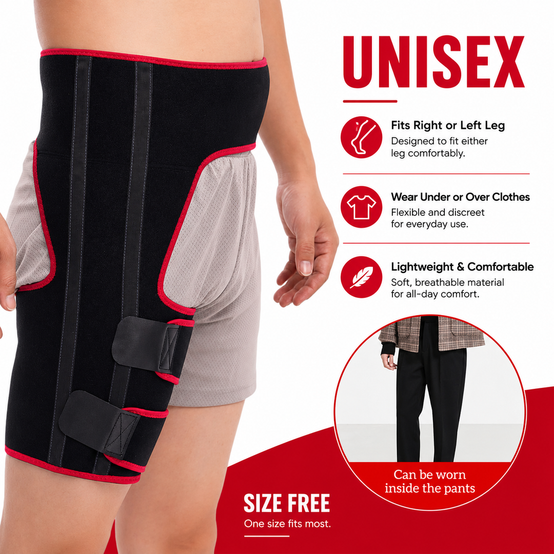 Premium Hip Stabiliser Support Brace Adjustable Hip Abduction Orthosis Sciatic Nerve Pain Relief Hip Support Post Surgery Recovery Left Right