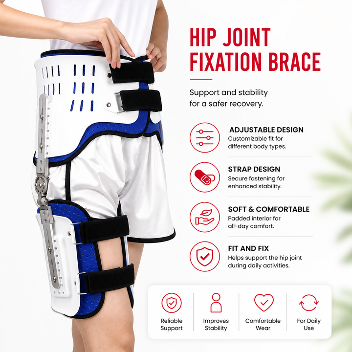 Premium Hip Stabiliser Support Brace Adjustable Hip Abduction Orthosis Sciatic Nerve Pain Relief Hip Support Post Surgery Recovery Left Right