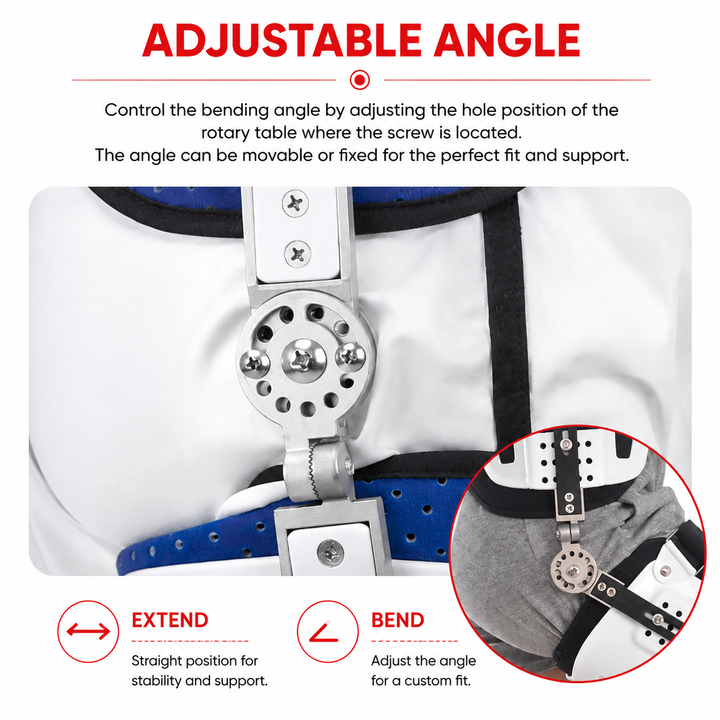 Premium Hip Stabiliser Support Brace Adjustable Hip Abduction Orthosis Sciatica Pain Relief Hip Support Belt Posture Alignment Recovery Brace Left Right Use
