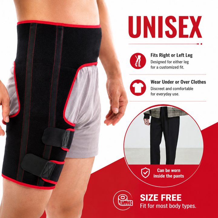 Premium Hip Stabiliser Support Brace Adjustable Hip Abduction Orthosis Sciatica Pain Relief Hip Support Belt Posture Alignment Recovery Brace Left Right Use